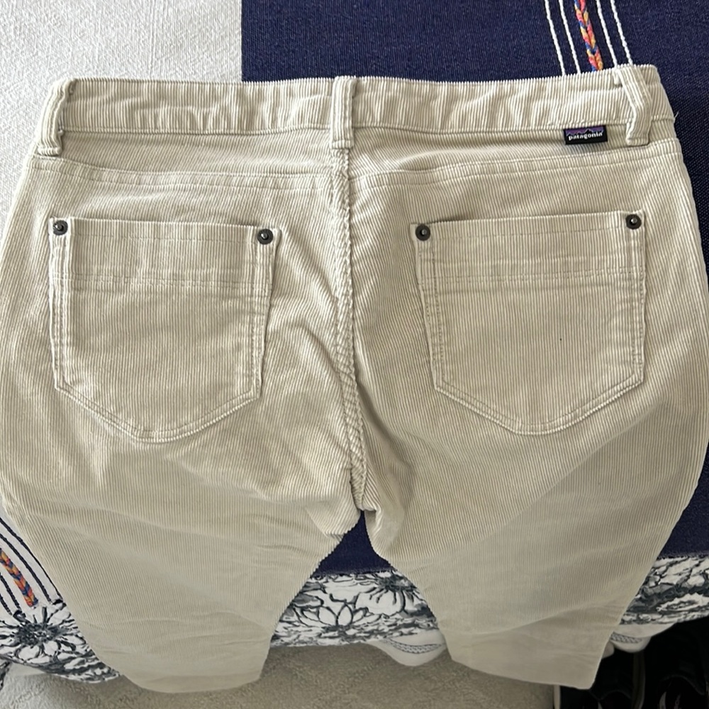 Light beige stretch cords Patagonia slim